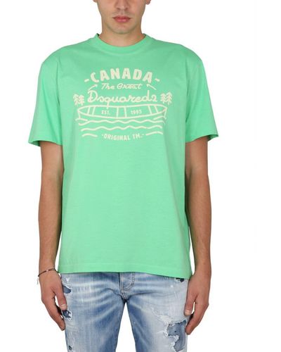 DSquared² Logo Print T-shirt - Green