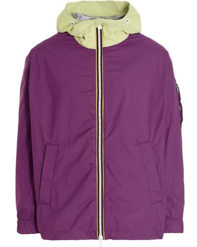 K-Way Hooded Jacket - Purple
