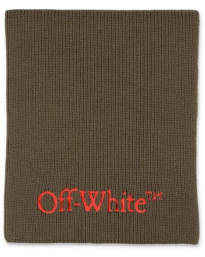 Off-White c/o Virgil Abloh Bookish Knit Scarf - Green