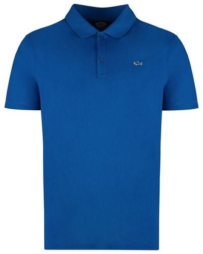 Paul & Shark Cotton-Piqué Polo Shirt - Blue