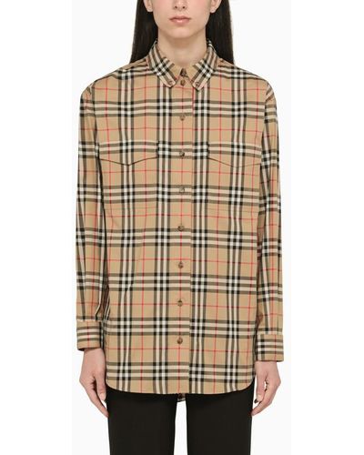 Burberry shirt women's sale clearance