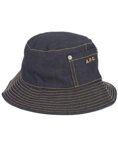 A.P.C. "thais" Bucket Hat - Blue