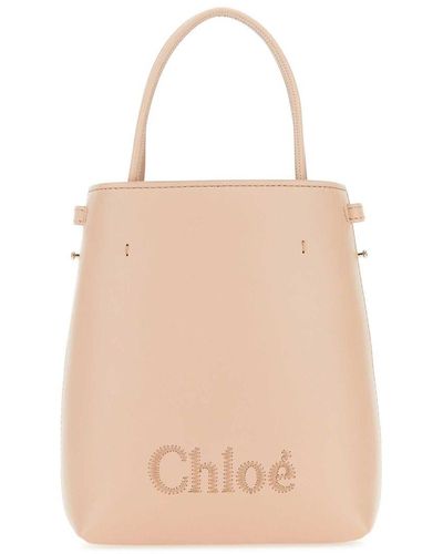 Chloé 'Micro Chloe Sense' Bucket Bag - Natural