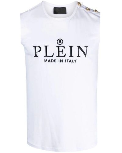 Philipp Plein Logo-print Tank Top - White