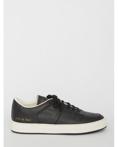 Common Projects Decades Low Leather Trainer - Black