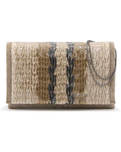 Brunello Cucinelli Multicolor Silk Wallet