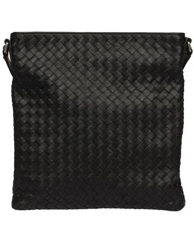 Bottega Veneta Weave Zip Shoulder Bag - Black