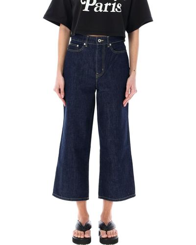 KENZO Sumire Cropped Jeans - Blue