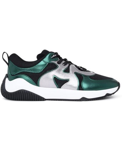 Hogan H597 Leather Sneakers - Green