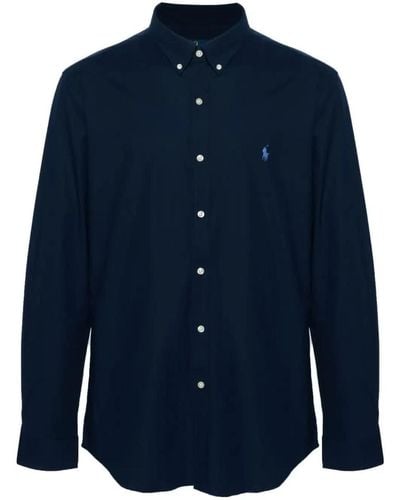 Polo Ralph Lauren Stretch-Cotton Shirt - Blue