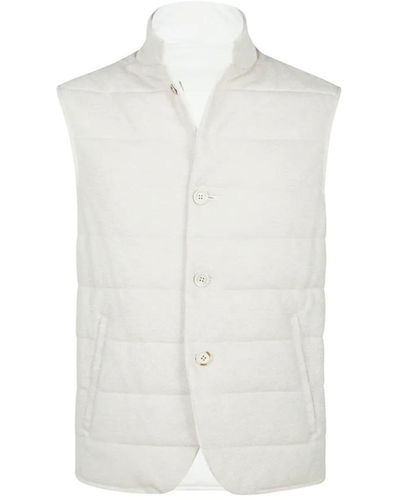 Eleventy Reversible Vest - White