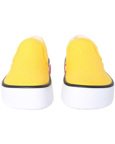 Marni Leather Slip-on Sneakers - Yellow