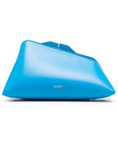 The Attico 8.30 Pm Leather Clutch Bag - Blue