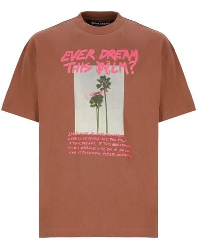 Palm Angels T-Shirts And Polos - Brown
