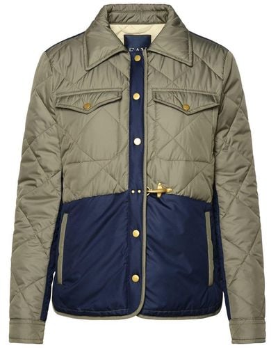 Fay Quilted Polyester Jacket - Green