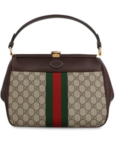 Gucci GG Supreme Fabric Handbag - Black