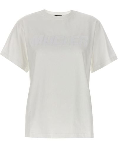 Mugler Rubberized Logo T-Shirt - White