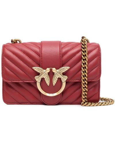 Pinko Love Quilted Bag - Red