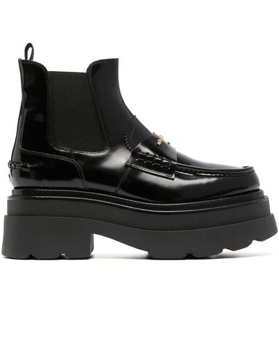 Alexander Wang Carter Ankle Platform Boot Shoes - Black