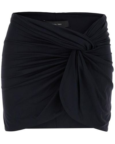 FEDERICA TOSI Wrinkled Mini Skirt - Black