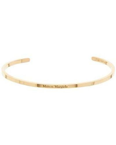 Maison Margiela Thin Cuff Bracelet - Metallic