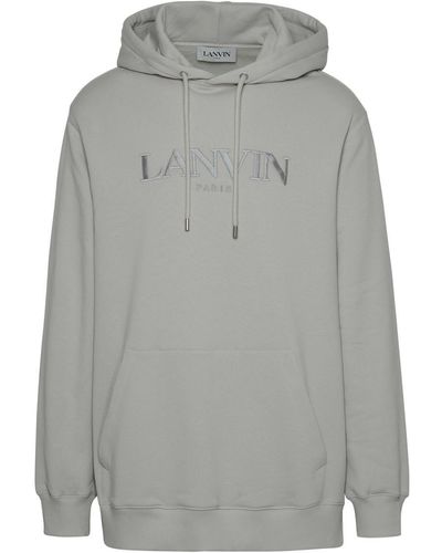 Lanvin Grey Cotton Hoodie