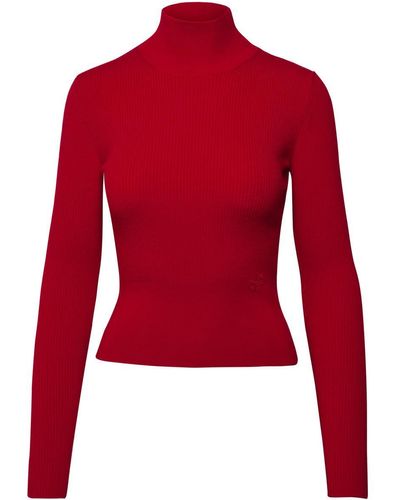Patou Merino Blend Sweater - Red