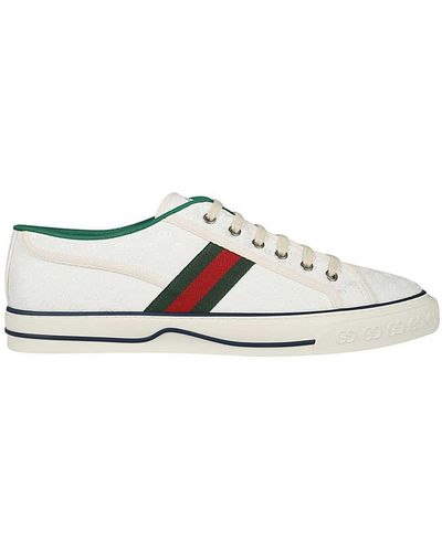 Gucci Tennis 1977 Canvas Low-top Sneakers - White