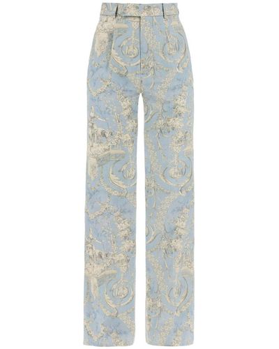 Vivienne Westwood On -  - Rayon Pants - Blue