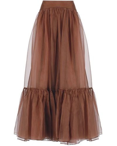 Zimmermann Skirts Brown