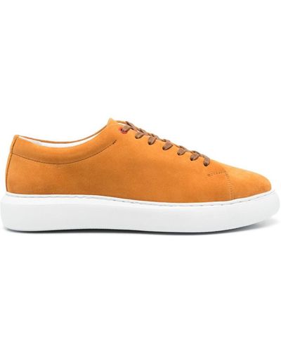 Peuterey Low-top Suede Sneakers - Orange