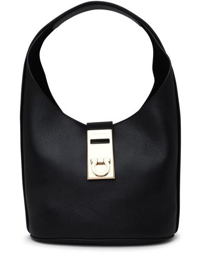 Ferragamo Black Leather Bag