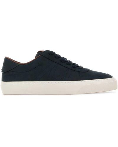 Moncler Midnight Blue Leather Monclub Sneakers