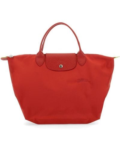 Longchamp Le Pliage Medium Bag - Red