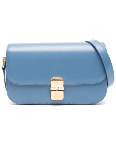 A.P.C. Grace Shoulder Bag - Blue