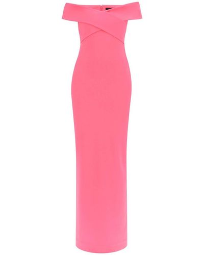 Solace London Maxi Dress Ines With - Pink