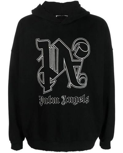 Palm Angels Hoodies - Black