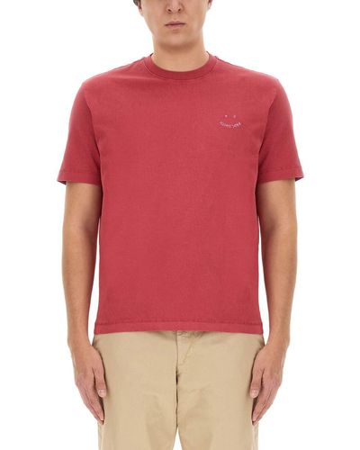 PS by Paul Smith T-Shirt With Logo - Red
