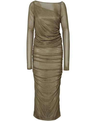 Dolce & Gabbana Gold Viscose Dress - Green