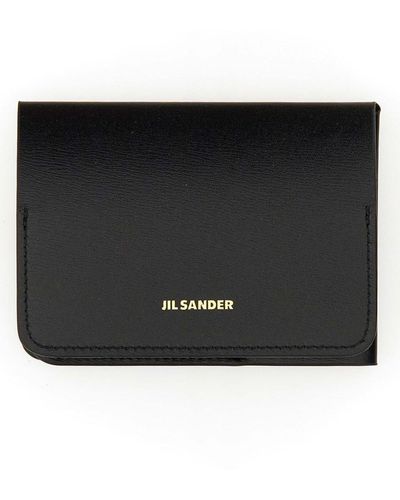 Jil Sander Folding Card Holder - Black
