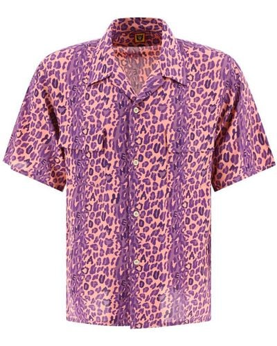 Human Made "Leopard Aloha" Shirt - Pink