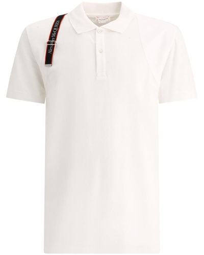 Alexander McQueen "harness" Polo Shirt - White
