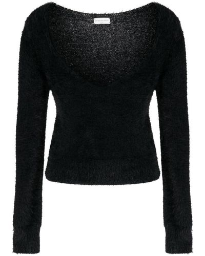 Dries Van Noten 04380-teron 7703 W.k.sweater Clothing - Black