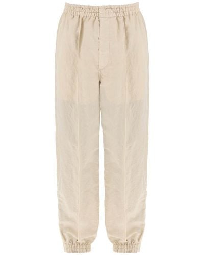 Burberry "Textured Nylon Sweatpants - Natural