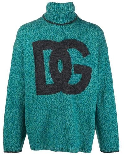 Dolce & Gabbana Turtle Neck Sweater - Green