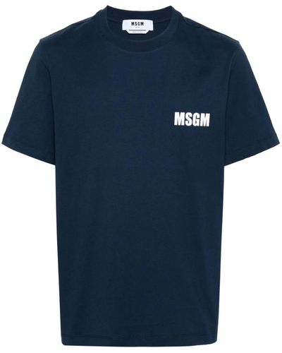 MSGM T-shirt Clothing - Blue