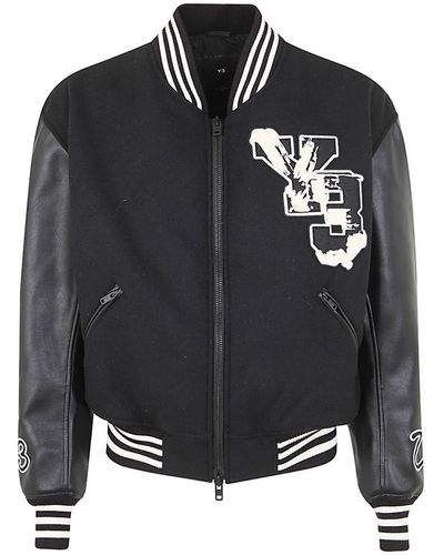 Y-3 Letterman Jacket Clothing - Black