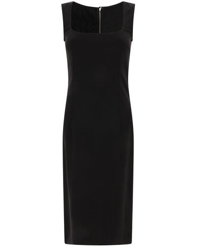 Dolce & Gabbana Milano Stitch Dress - Black