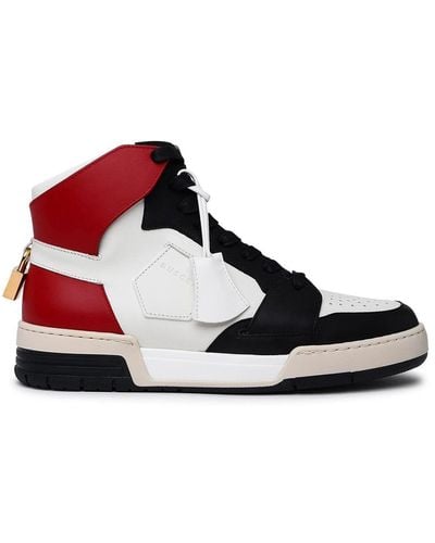 Buscemi Black And Red Leather Airneakers