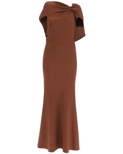 Roland Mouret Long Cady Dress - Brown